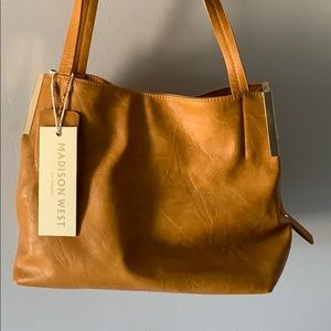 Madison West - Mustard Satchel purse/bag
